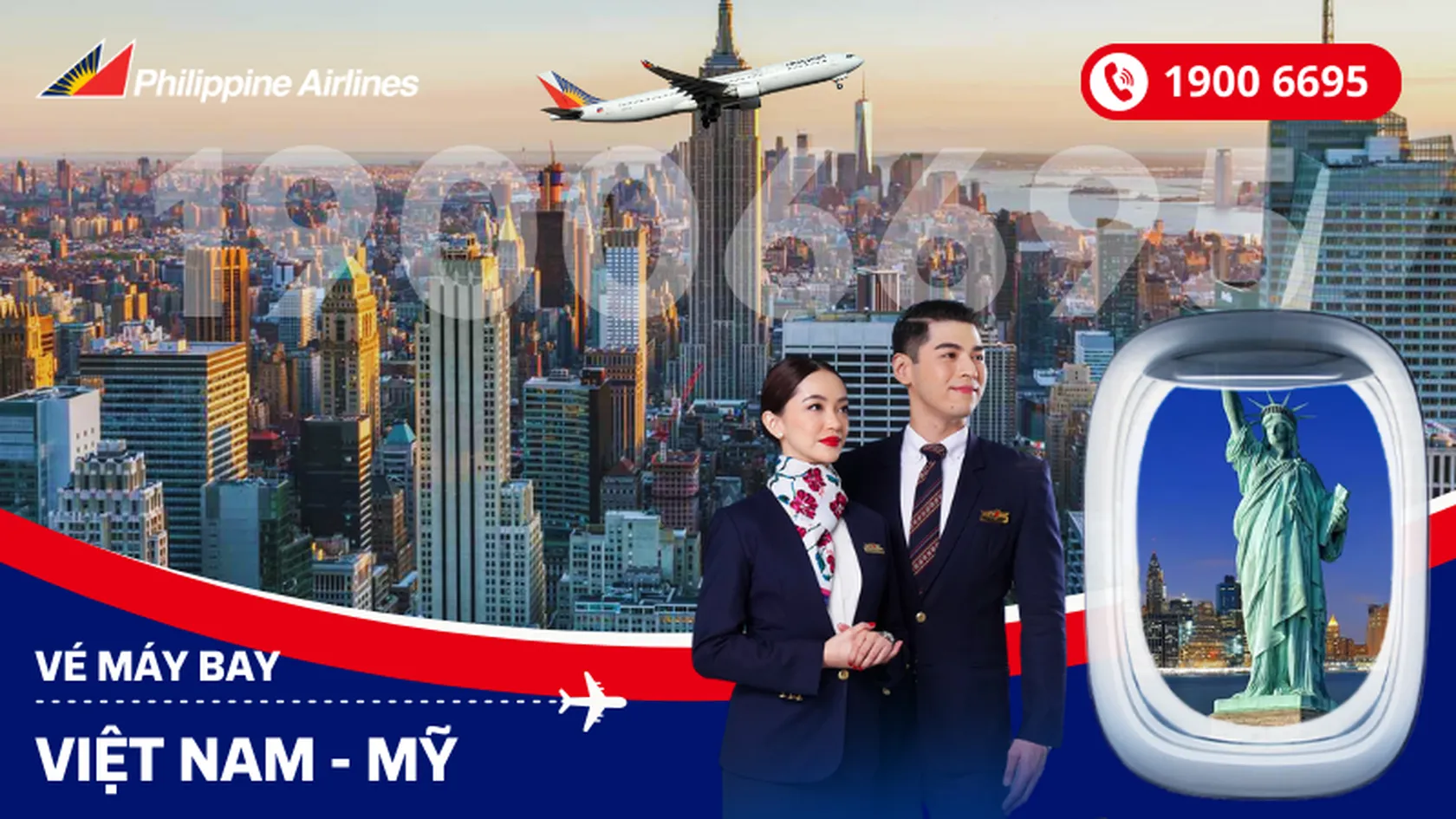 Vé máy bay Philippine Airlines đi Mỹ